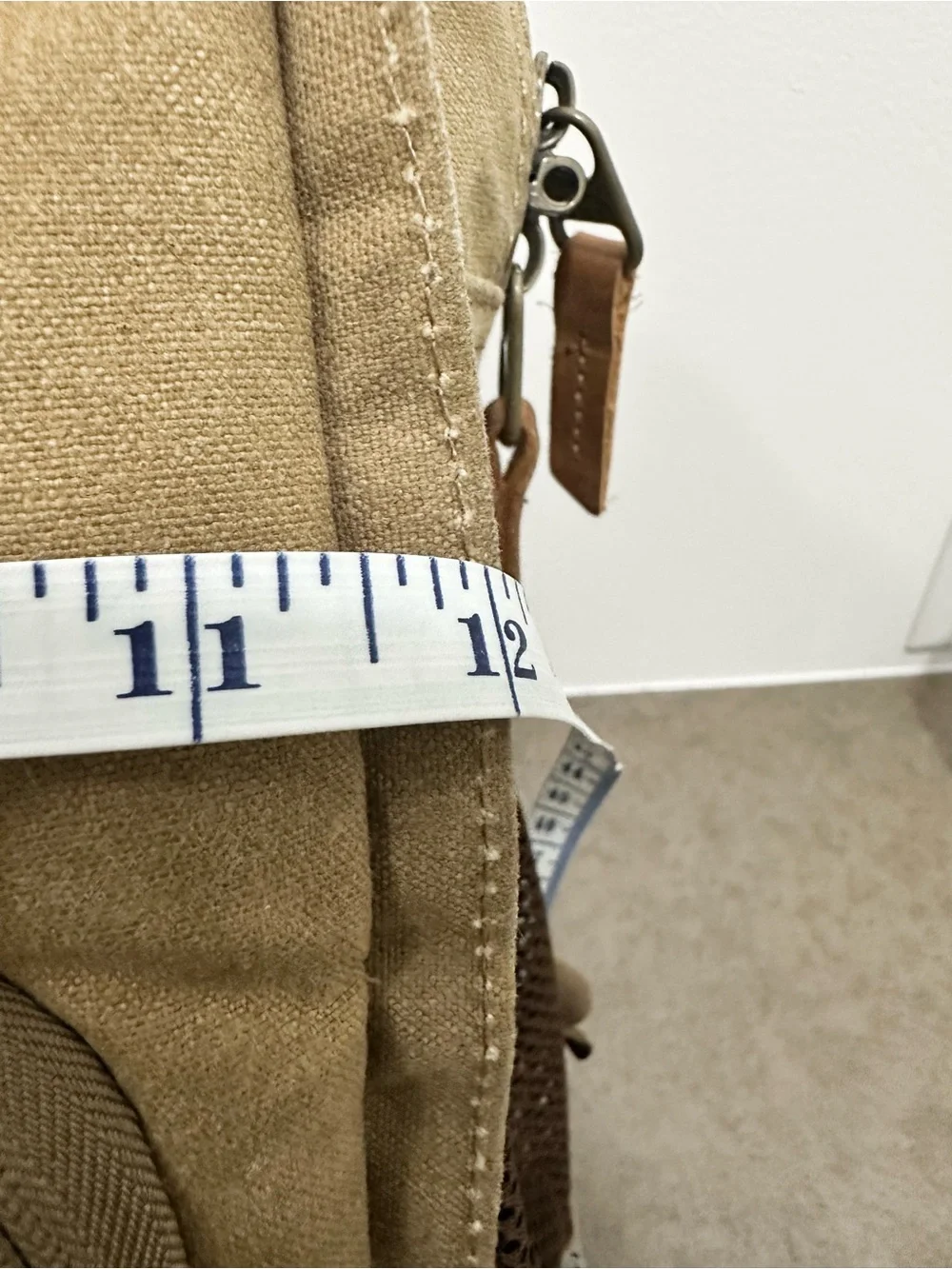 Waxed Canvas Camera Case Waterproof Travel Backpack Laptop Leather Trim Khaki